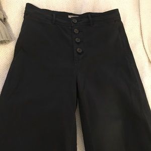 Everlane button-fly wide leg chino